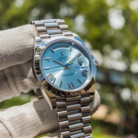 ice blue rolex day date|rolex day date platinum 40mm.